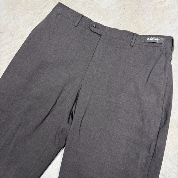 NWT Coppley Dress Pants Mens Stretch Wool Trousers Sharkskin Grey 34x31 - Picture 2 of 10